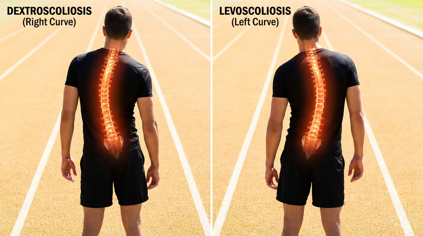 Dextroscoliosis vs. Levoscoliosis